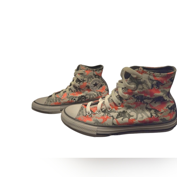 NWOT Converse Chuck Taylor All Star High 'Dino Daze' - Mouse - Kids Size 2.5 - Picture 3 of 8